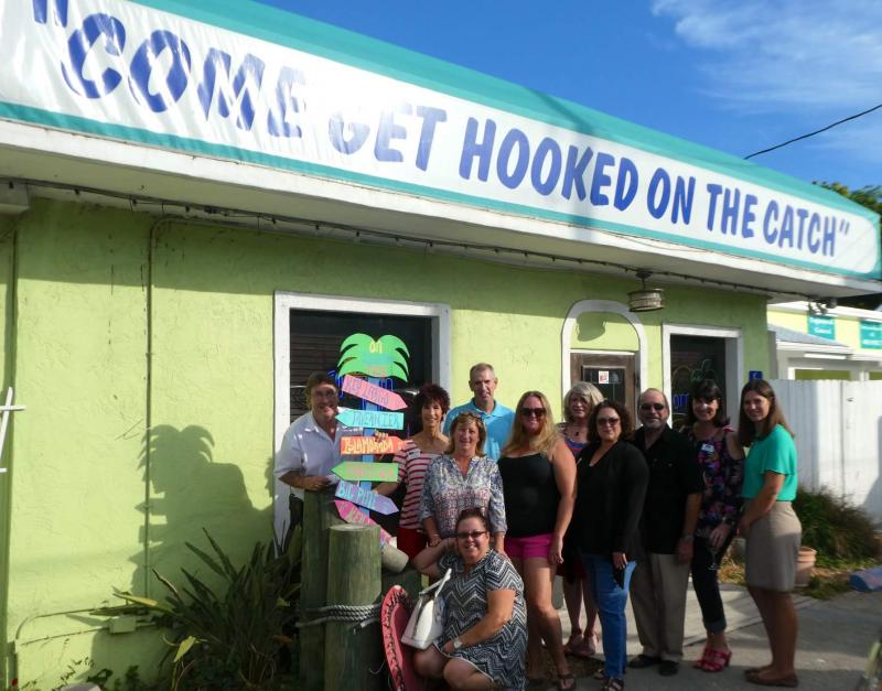 The Catch restaurant hosted Key Largo Chamber Members in Motion to benefit Stuff the Bus.